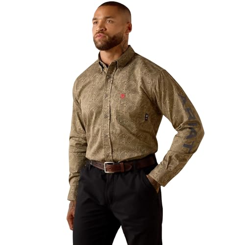 Image of ARIAT Men's Fr Gehrig Logo Work Shirt