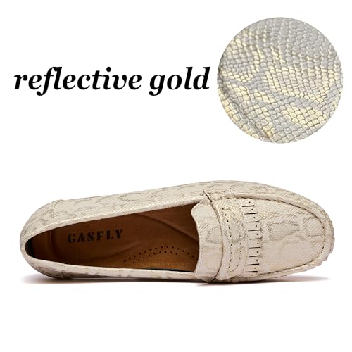 Image of Women's Business Loafers Work Casual Flats Shoes Lightweight Penny PU Leather Slip On Walking Shoes