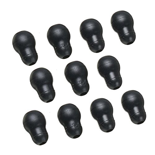 10 Stück, Schwarz Silikon weichen Ohrstöpsel für Littmann Stethoskop