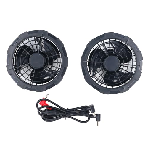 Cooling Vest Fan Brushless Motor Low Noise Air Conditioned Clothes Fan with DC Power Cable 12V for Work Wear