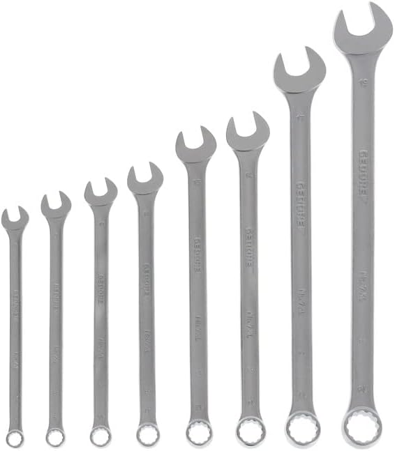GEDORE7 XL-080 Combination Spanner Set, Extra Long, 8 pcs 8-19 mm