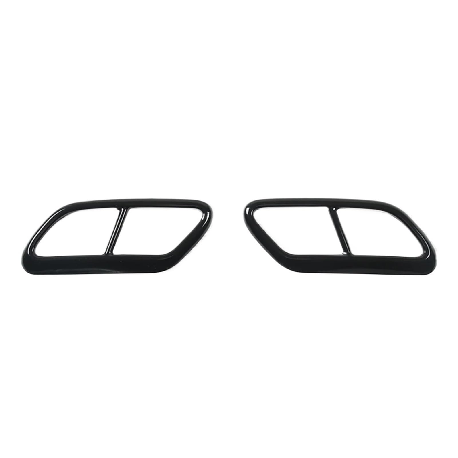 NEGRO Cubierta embellecedora silenciador trasero, Compatible for Volvo, S60 2020 S90 V90 2016-2019 moldura de la cubierta del escape del vehículo