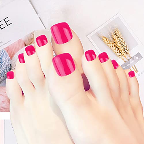 FLOFIA 288 Stk. Zehennägel Künstlich French Fußnägel Tips Falsche Zehennägel Set Natürlich Kunstnägel Zehen Nail Art DIY… – Bild 3