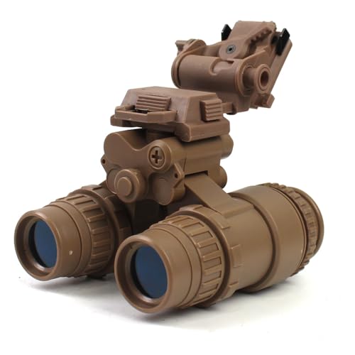 PVS15 NVG Dummy Model with Night Vision LG424 Mount, No Function Binocular Night Vision for Tactical Helmet NVG Mount, CS Game, Cosplay