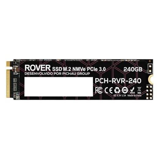 SSD Pichau Rover, 240GB, M.2 2280, PCIe NVMe, Leitura 1500MB/s, Gravacao 900 MB/s, PCH-RVR-240
