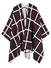 Moss Rose Women Poncho Shawl Cardigan Open Front E... #1