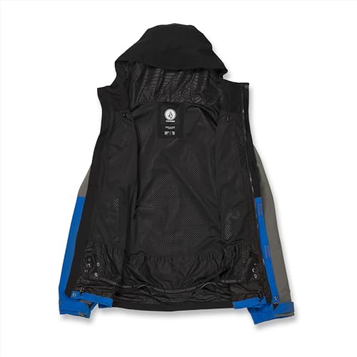 Volcom Jaqueta de inverno masculina padrão V.CO OP Snowboard esqui, azul elétrico S4