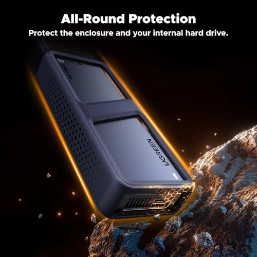 UGREEN Caja Externa M.2 NVMe SSD 40Gbps con Ventilador de Enfriamiento miniatura 7