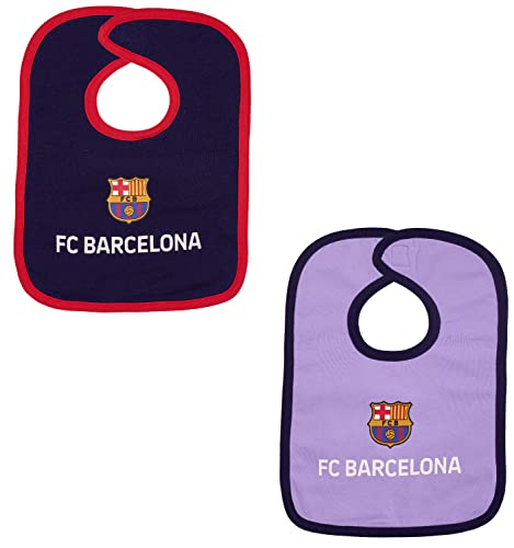 Lot 2 x Bavoir Barça - Collection Officielle FC Barcelone - bébé garçon