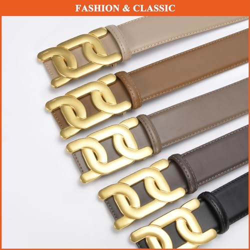 Women's Fashion Belt Genuine Leather Waist Strap Ladies Vintage Solid Color Belts for Pants Jeans Dresses2