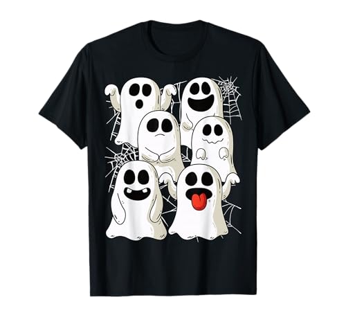 Disfraz De Fantasma De Halloween Con Telarañas Camiseta