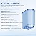 AquaStrata 6er-Pack Wasserfilter, kompatibel mit Philips Aqua Clean Filter CA6903/10/22/99, passend für Philips und Saeco Kaffeevollautomat Serien 1200/2200/3200/5400, BPA-frei, 150L, neues 2025