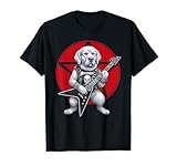 Photo Gallery chitarra heavy metal golden retriever, amante del rock e dei cani maglietta Photo Gallery chitarra heavy metal golden retriever, amante del rock e dei cani maglietta