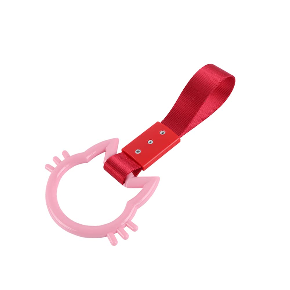 RUKURUKU♡ Amazon.com: yuntop 2 Pieces Heart-shaped Jdm Tsurikawa Rings