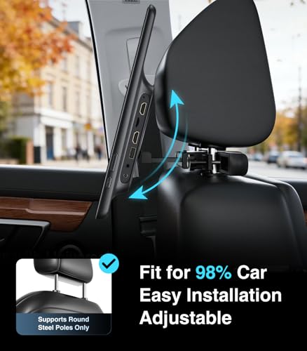 Image of 16 inch Android 13 Car Headrest Monitor Screen Car TV Entertainment System for Cars Backseat,Support Phone Wireless Mirroring Sync Screen WiFi HDMI Bluetooth USB SD Video Player 4G+64G (16 inch 4+64 1pcs)