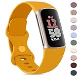AK Sport Band Compatible with Fitbit Charge 6 Bands / Fitbit Charge 5 Bands Women Men, Classic Soft Replacement Straps Wristbands for Fitbit Charge 6 / 5 Advanced Fitness & Health Tracker