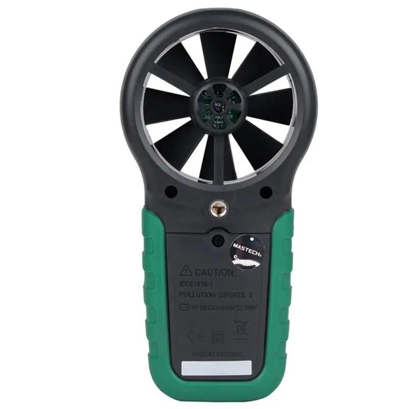 Tilbage view of the MASTECH MS6252D Digital Anemometer