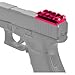 Eastern Tactical Supply Picatinny Rail Sight Mount Plate Fits Glock G17 19 22 23 26 27 34 for Install Pistol Red Dot Sight (Red)