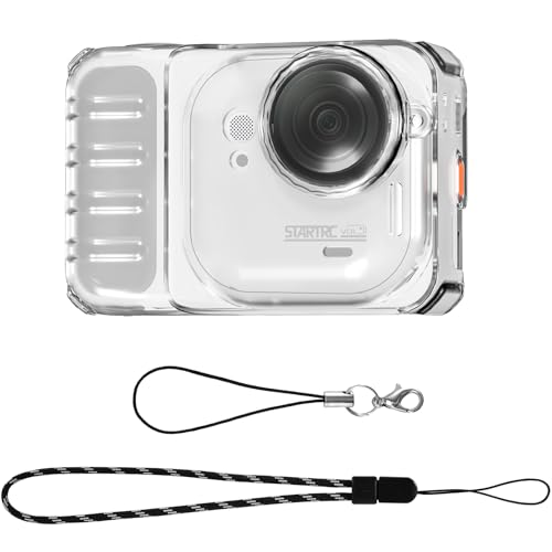 Funda protectora TPU para Insta360 Go Ultra cámara con correa anticaída miniatura 1