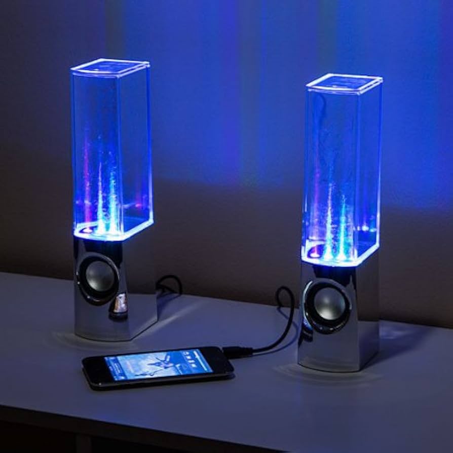 スピーカー・ウーファー DANCING WATER SPEAKER Amazon.com: Dancing Water Show Computer Speakers LED Water