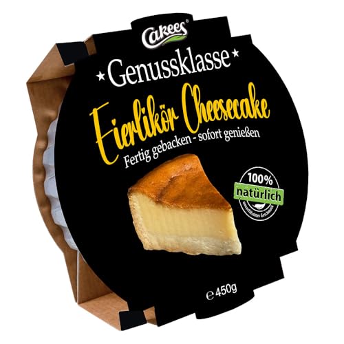 Cakees | Frischkäsekuchen Eierlikör | aus 100% natürlichen Rohstoffen | lange haltbar | 450 g