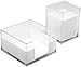 Sorbus Acrylic Desk Organizers Set – 3-Piece, Includes Desk Organizer Caddy, Memo Tray and Pen Cup, Modern Desk Accessories Organizer Great for Home or Office, White Clear (Desk Organizer Set)