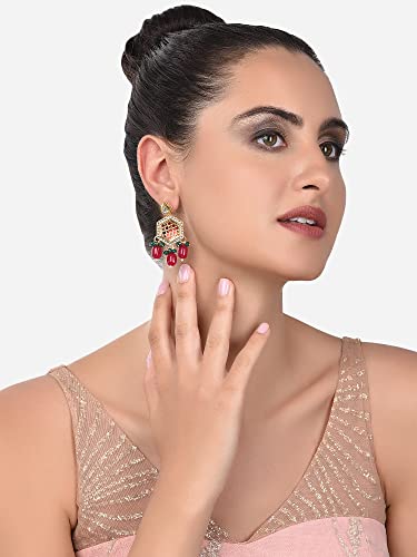 Kundan Ethnic Drop Earring For Women