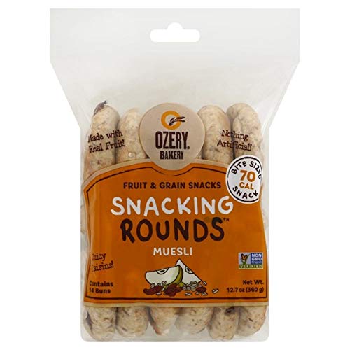 Ozery Bakery Family Bakery, Muesli, Snacking Rounds, Fruit & Grain Snack Buns, 70 Calorie,, 10.6Count (Pack Of 6)