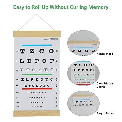 Image of NOYOC Snellen Eye Chart, Eye Charts for Eye Exams 10 Feet, Snellen Chart (Pack of 2)