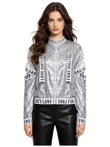 Rave Outfit Damen Hip-Hop pour Briller en Club et aux Fêtes de Noël