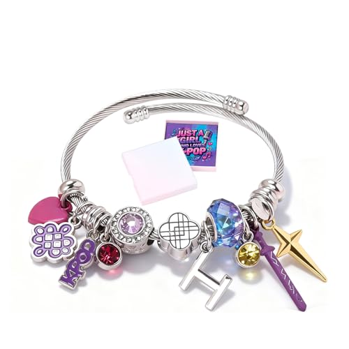 Covanlumci KPop Merch KPop Bracelet for Women Charms Bracelet Hunter Gifts for Fans Korea Pop Accessories Jewelry Friendship Merchandise Birthday Gifts