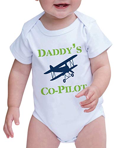 Image of 7 ate 9 Apparel Baby Boy's Daddy's Co-Pilot Onepiece