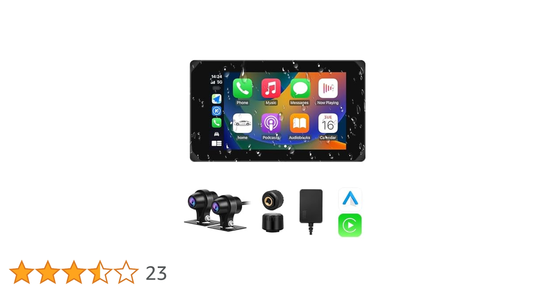 Amazon.co.jp: Motocam バイク用ドライブレコーダー 前後カメラ