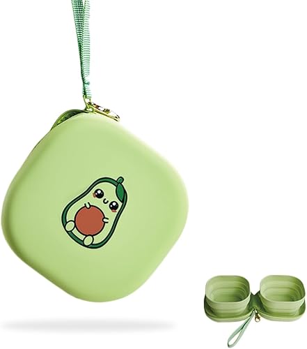 Cuencos de viaje gemelos para mascotas para gatos o perros, cuencos de silicona plegables para alimentos y alimentación de agua, funda de transporte
