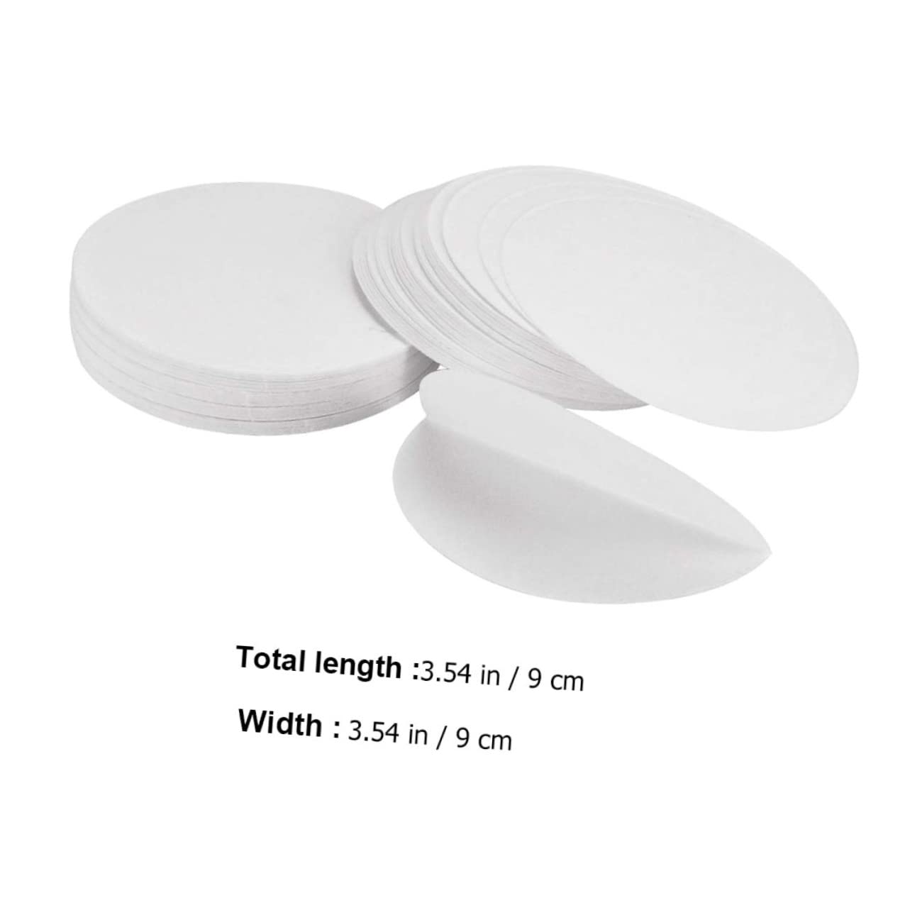 Garneck Qualitative Filter Paper 100 Sheets for Labs Chemistry Round Oil Test Paper Discs