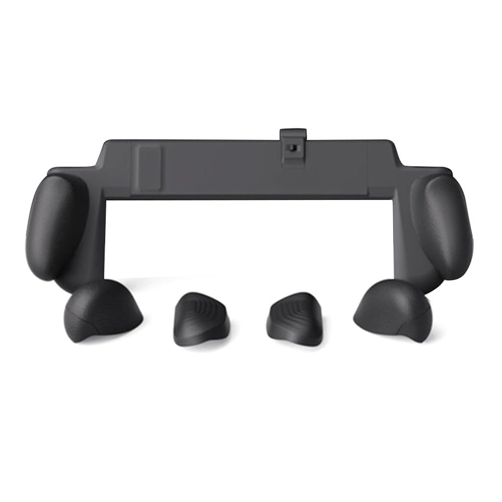 Custodia Comfort Grip per Nintendo Switch 2, design ergonomico con impugnature sostituibili, guscio rigido in ABS per protezione, per compatto, nero
