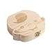 Scatola portaoggetti per denti-Denti da latte Scatola portaoggetti per denti in legno Organizer per bambini Risparmia 3-6 ANNI Ragazzo e ragazza creativi(English-Immagine del ragazzo)