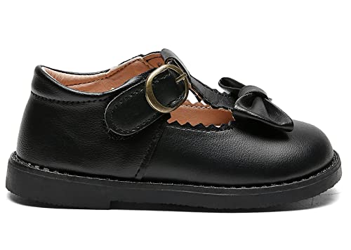 DADAWEN Girl's T-Strap School Uniform Dress Shoe Mary Jane Princess Flat3