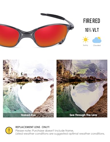 Image of BLAZERBUCK Anti-salt Polarized Replacement Lenses & Sock Kit for Oakley Juliet Sunglass