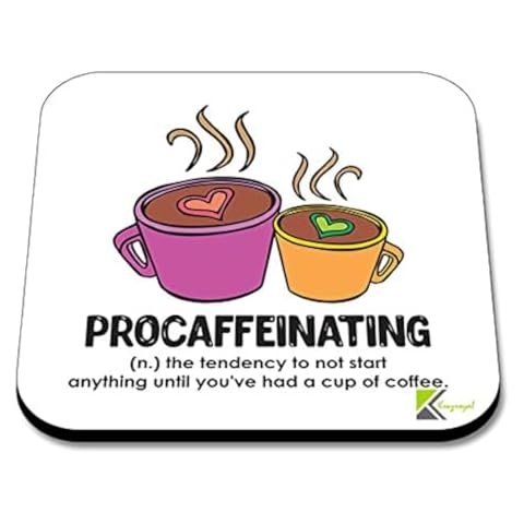 Funny Coffee Tea Drink Gift Coaster Cover