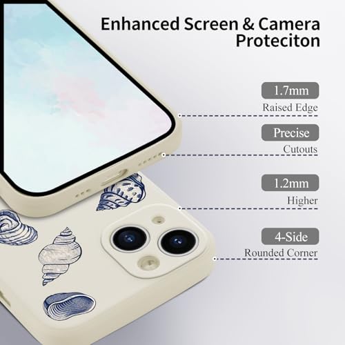 Coque iPhone 13 coquillage silicone mat anti-rayures avec microfibre