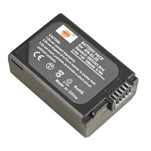 Batería EN-EL25 DSTE de iones de litio 1280mAh para cámaras sin espejo Nikon Z50 y ZFC