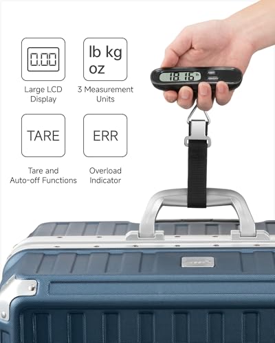 Image of LUGGEX Luggage Scale, Suitcase Scale, Luggage Scale Travel Digital,2 Pack | Travel Scale with Large LCD Display, Portable & Battery Included