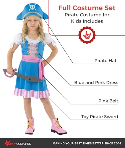 Disfraz de Pirata para Niñas 3-4 Años miniatura 2