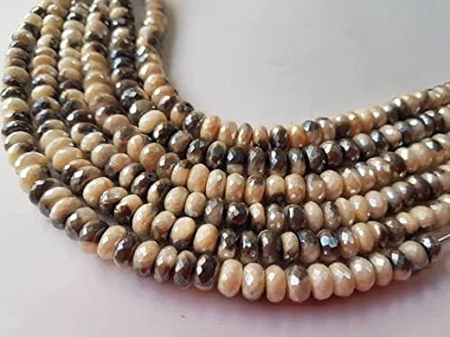 Pierre de lune perles 9mm rondelles de qualité pour bijoux durables - 3