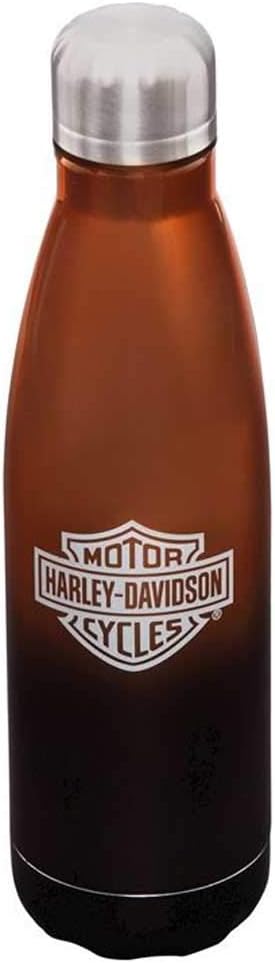 Harley-Davidson Electroplate B&S Metallic Stainless Steel Water Bottle - 17 oz.