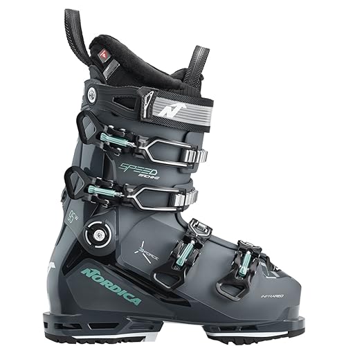 Nordica Women Speedmachine 3 95 W Boots, Color: Anthracite/Black/Green (050G2300047)