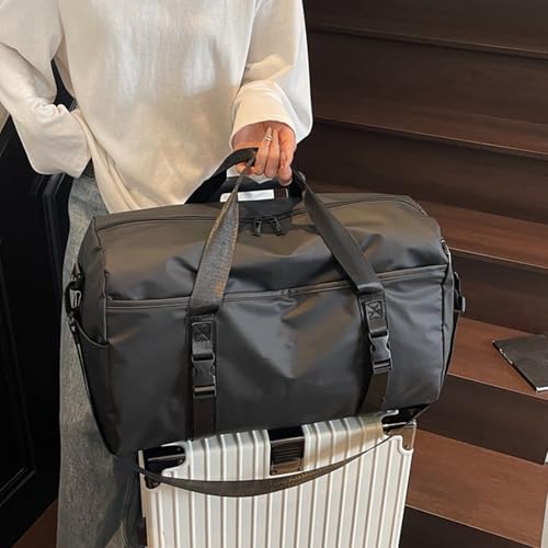 Multi Functional Workout Bag With Isolated Footwear Section Practical Oxfords Construction Comfort Carry Strap Sport4