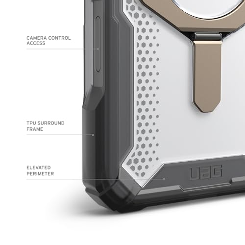 Image of Urban Armor Gear UAG Plasma XTE Magnetic Compatible, Rugged Lightweight Slim Shockproof Protective Case /Cover Designed for iPhone 16 Pro (6.3-Inch) (2024) - Ash /Titanium