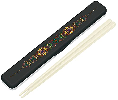 スケーター (skater) 箸 箸箱 セット 18cm 銀イオン Ag+ 抗菌 天平文禄 夢幻 漆黒 日本製 ABC3AG-A